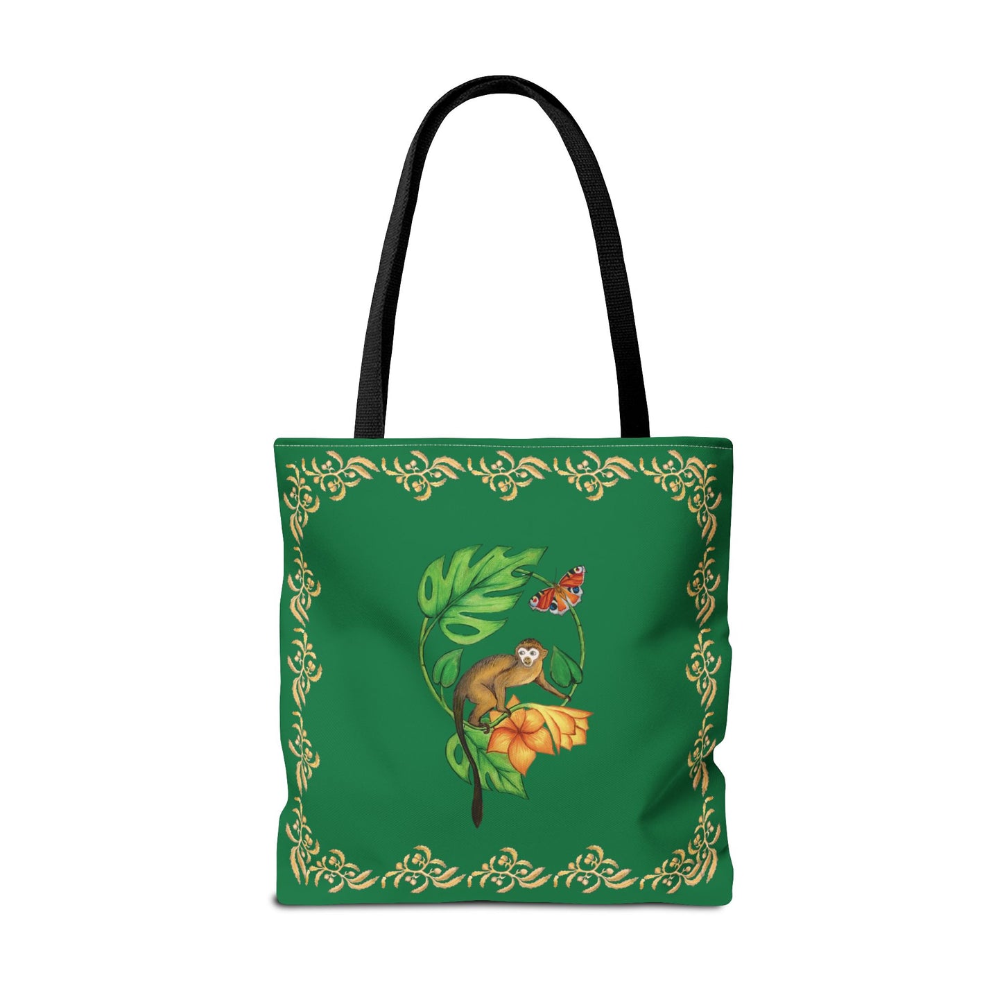 Sargasso Sea - Square Tote Bag - Dark Green