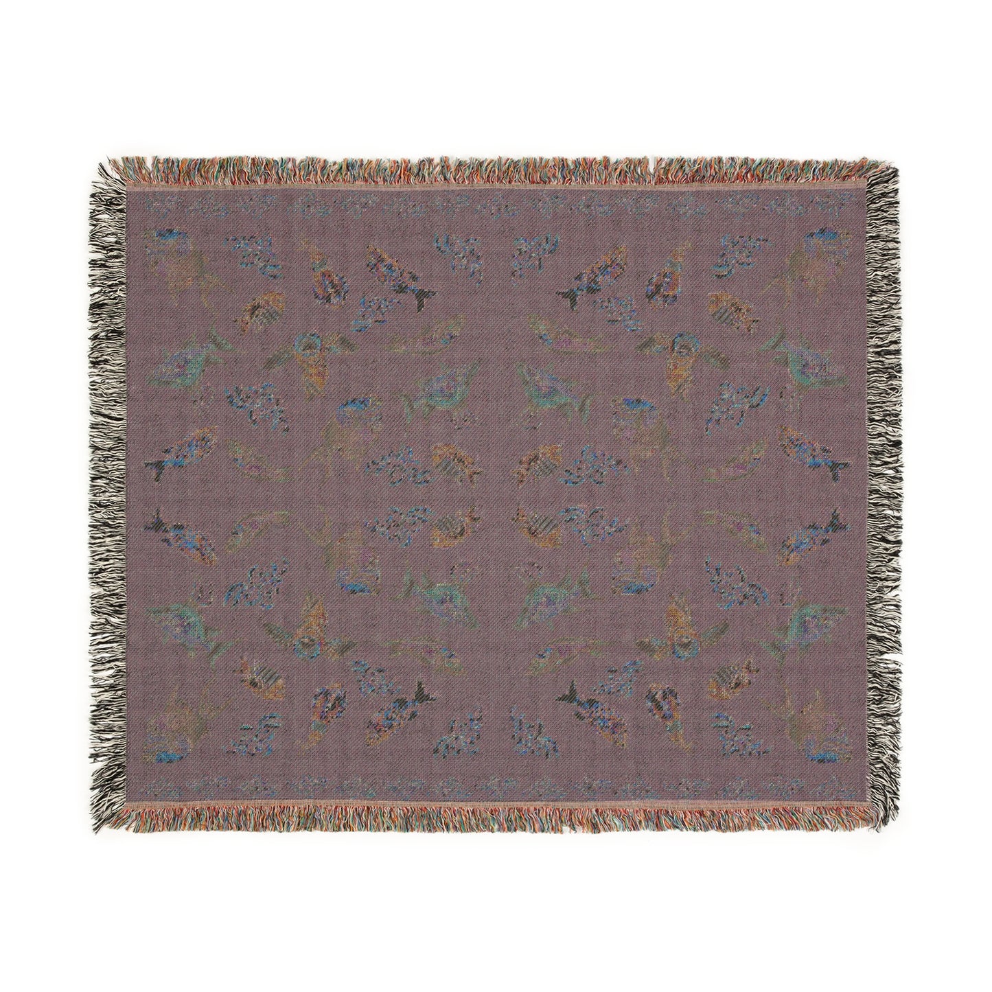 Sargasso Sea - Woven Blanket - Dark Grey