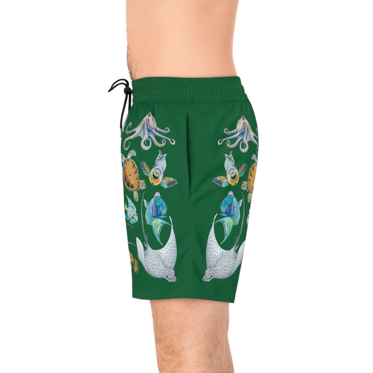 Sargasso Sunset - Swim Trunks - Forest Green