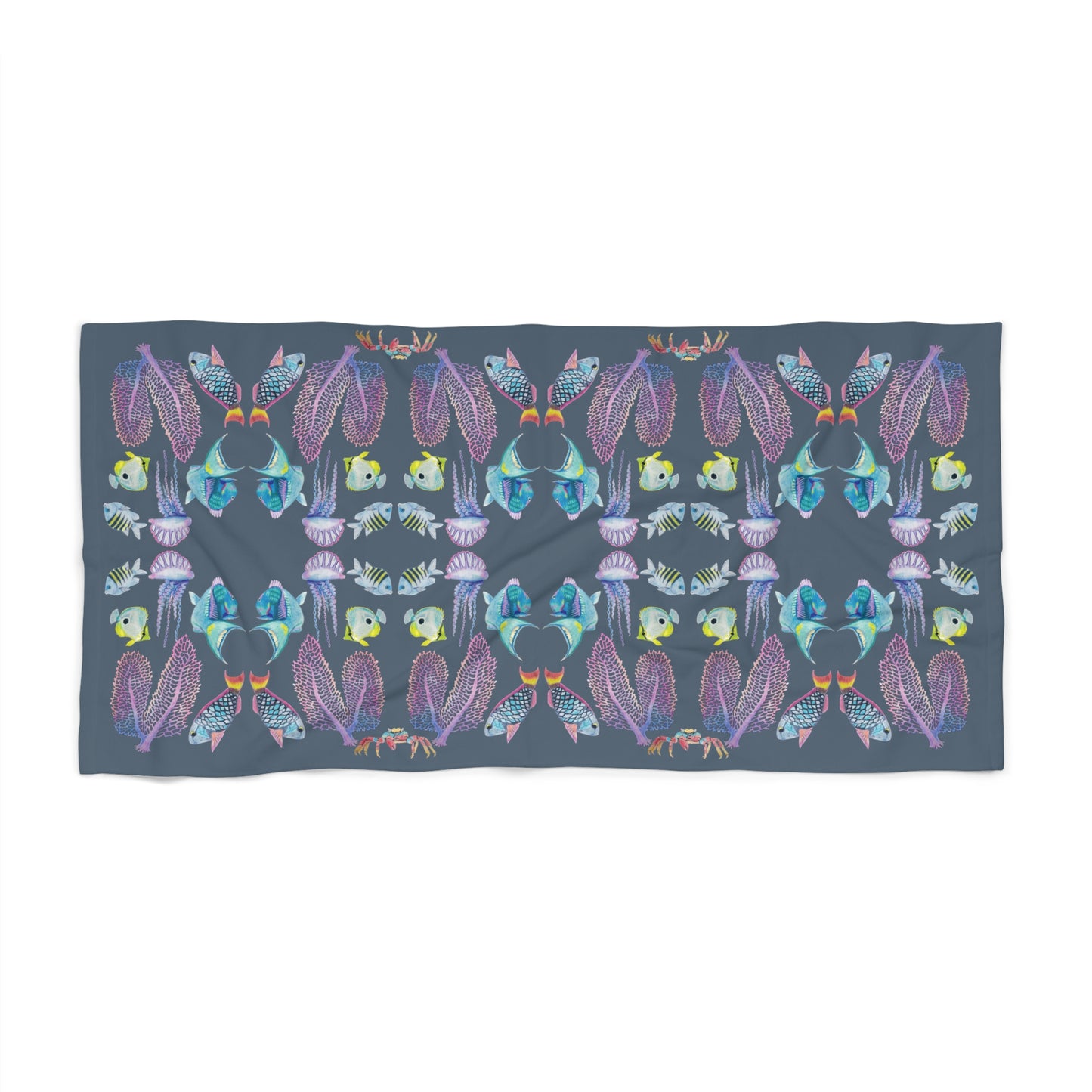 Sargasso Sunrise - Beach Towel - Charcoal