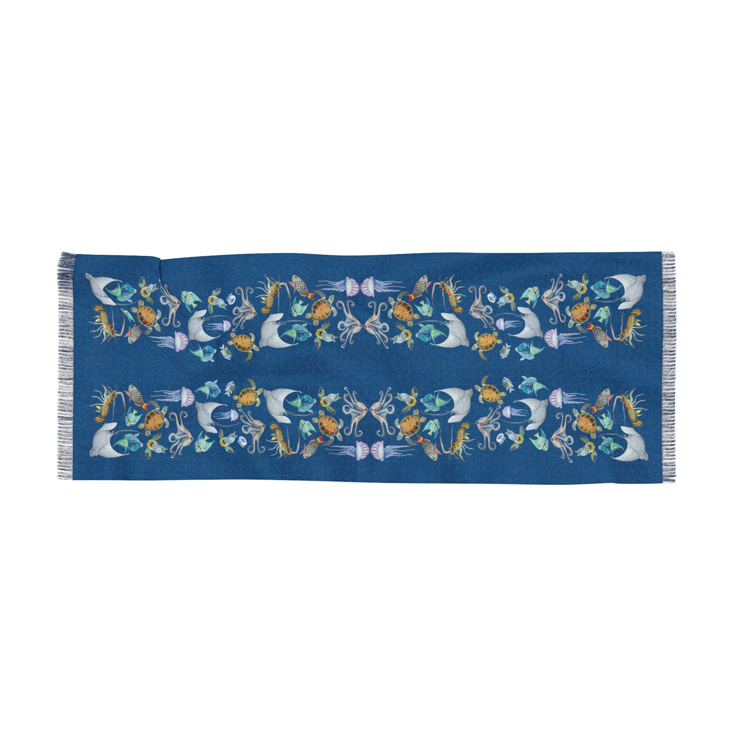 Sargasso Sunset - Light Scarf - Pacific Blue