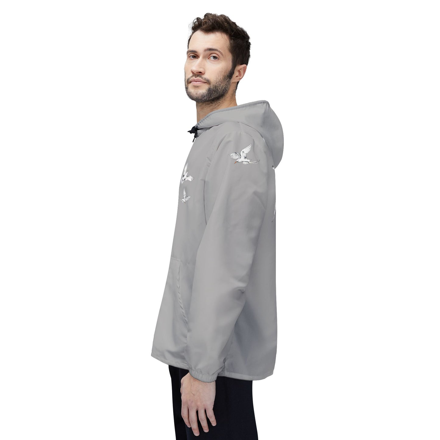 Longtails - Eco-Friendly Windbreaker Jacket - Light Grey