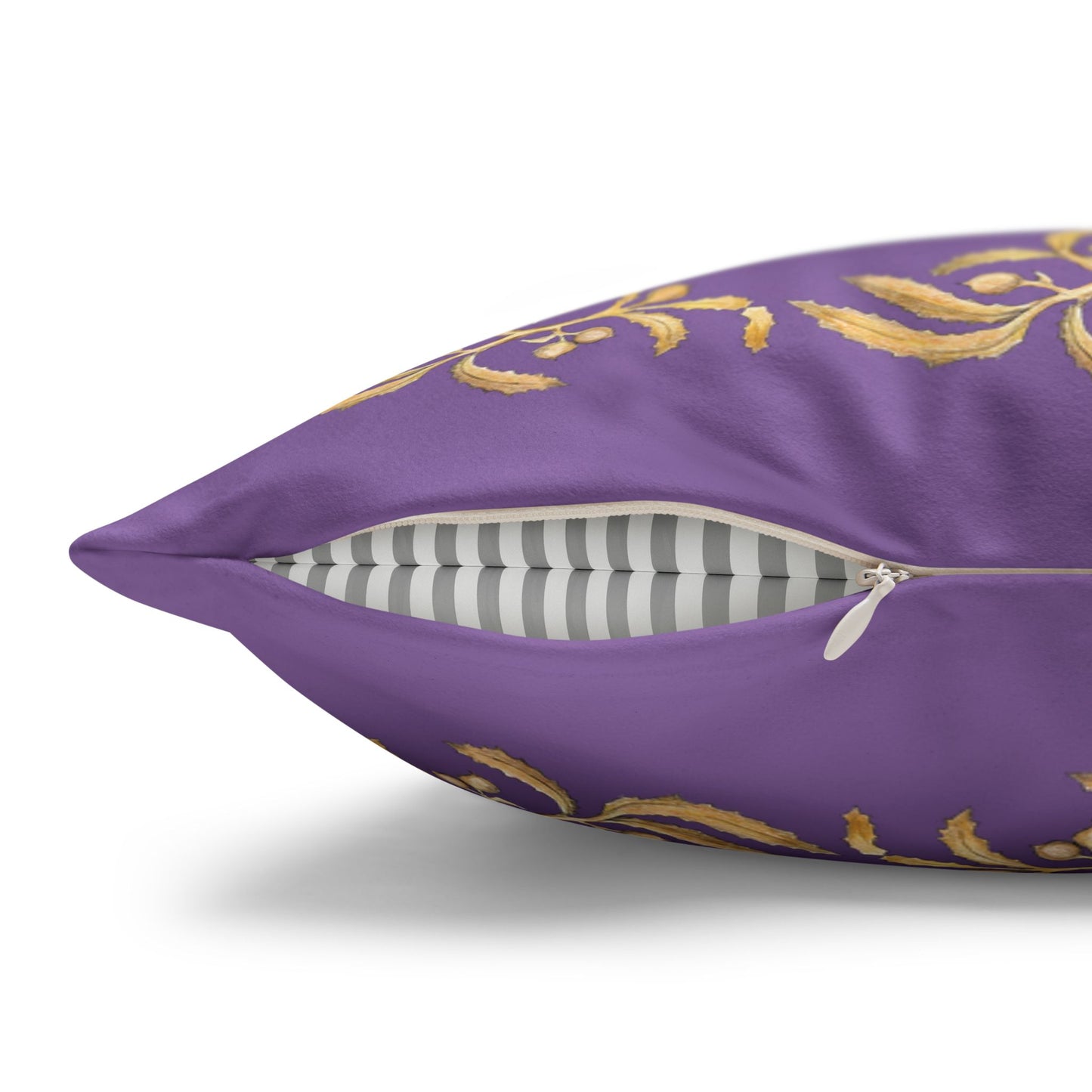 Sargasso Sea - Faux Suede Square Pillow Case - Light Purple