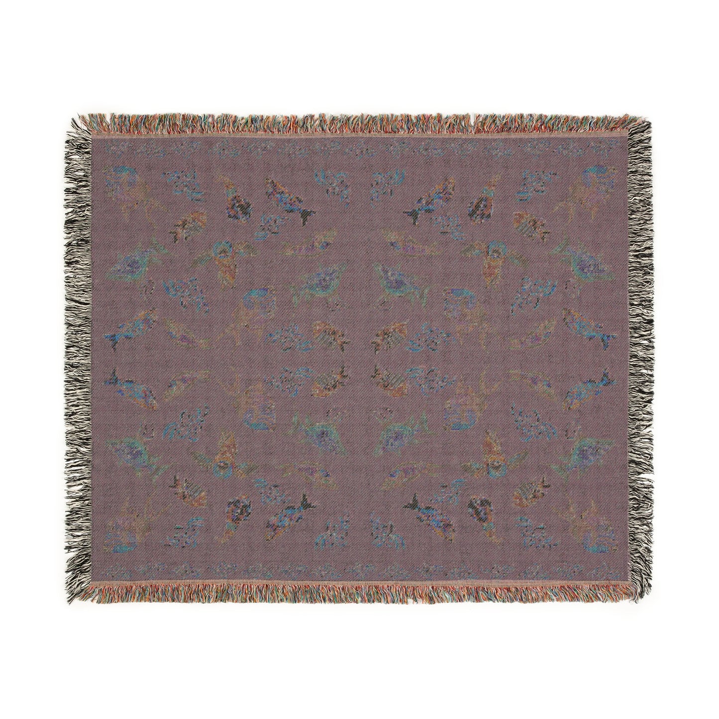 Sargasso Sea - Woven Blanket - Dark Grey