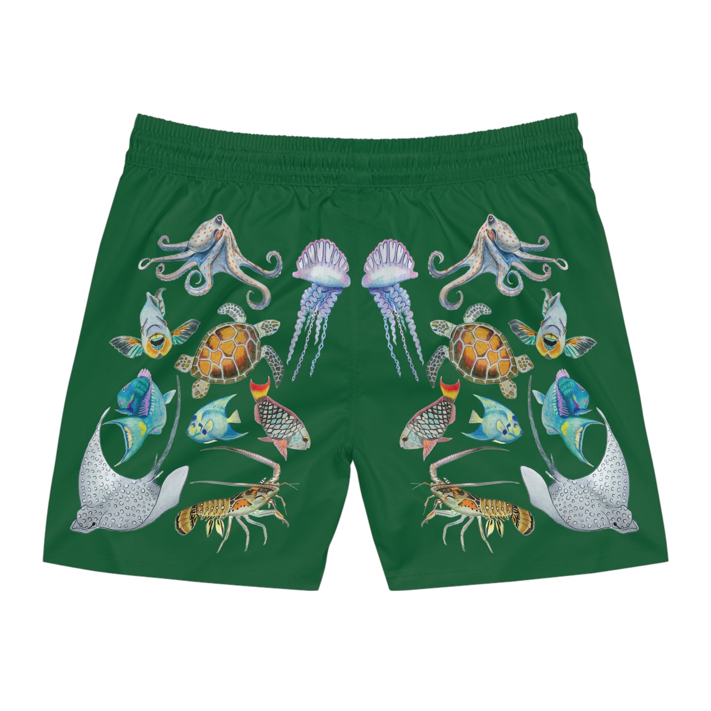 Sargasso Sunset - Swim Trunks - Forest Green