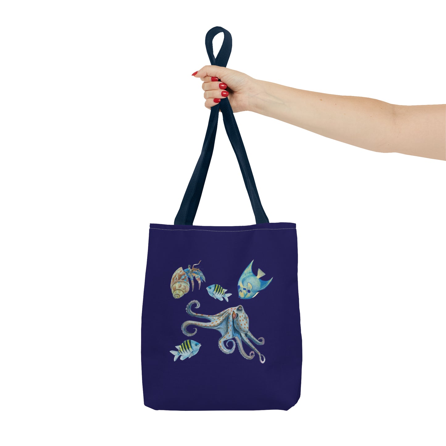 Sargasso Sea - Square Tote Bag - Midnight