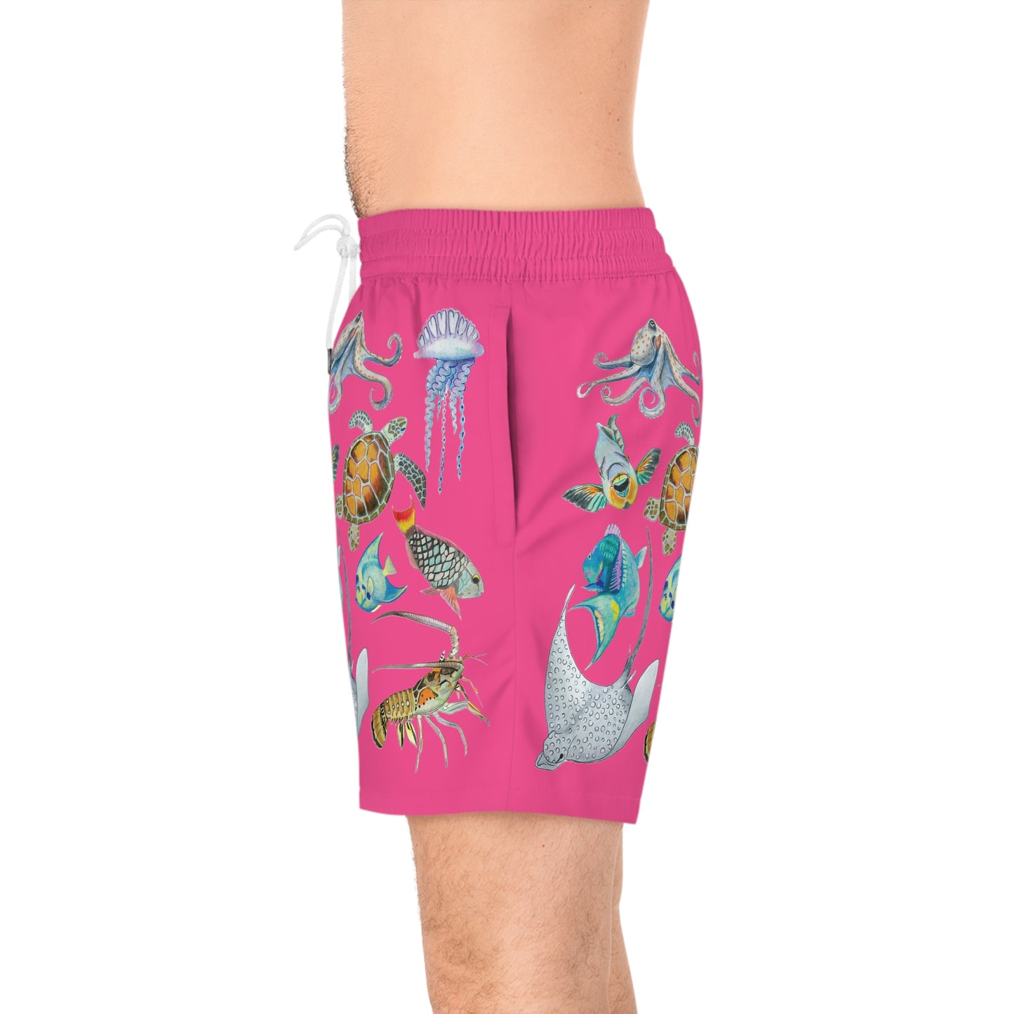 Sargasso Sunset - Swim Trunks - Fuchsia