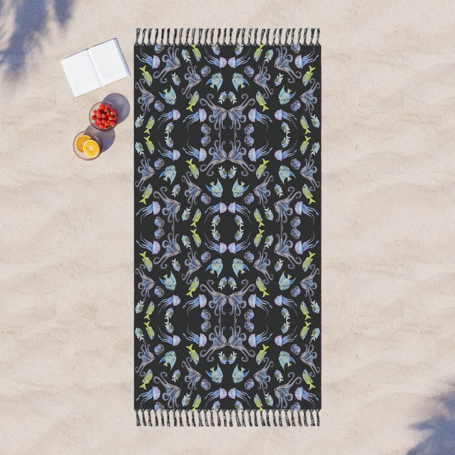 Sargasso Sea - Beach Blanket - Black