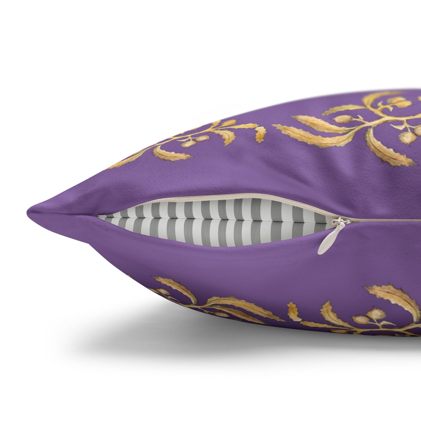 Sargasso Sea - Faux Suede Square Pillow Case - Light Purple