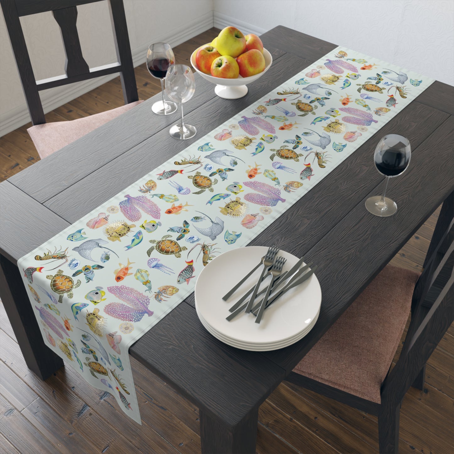 Sargasso Sea - Table Runner - Silver