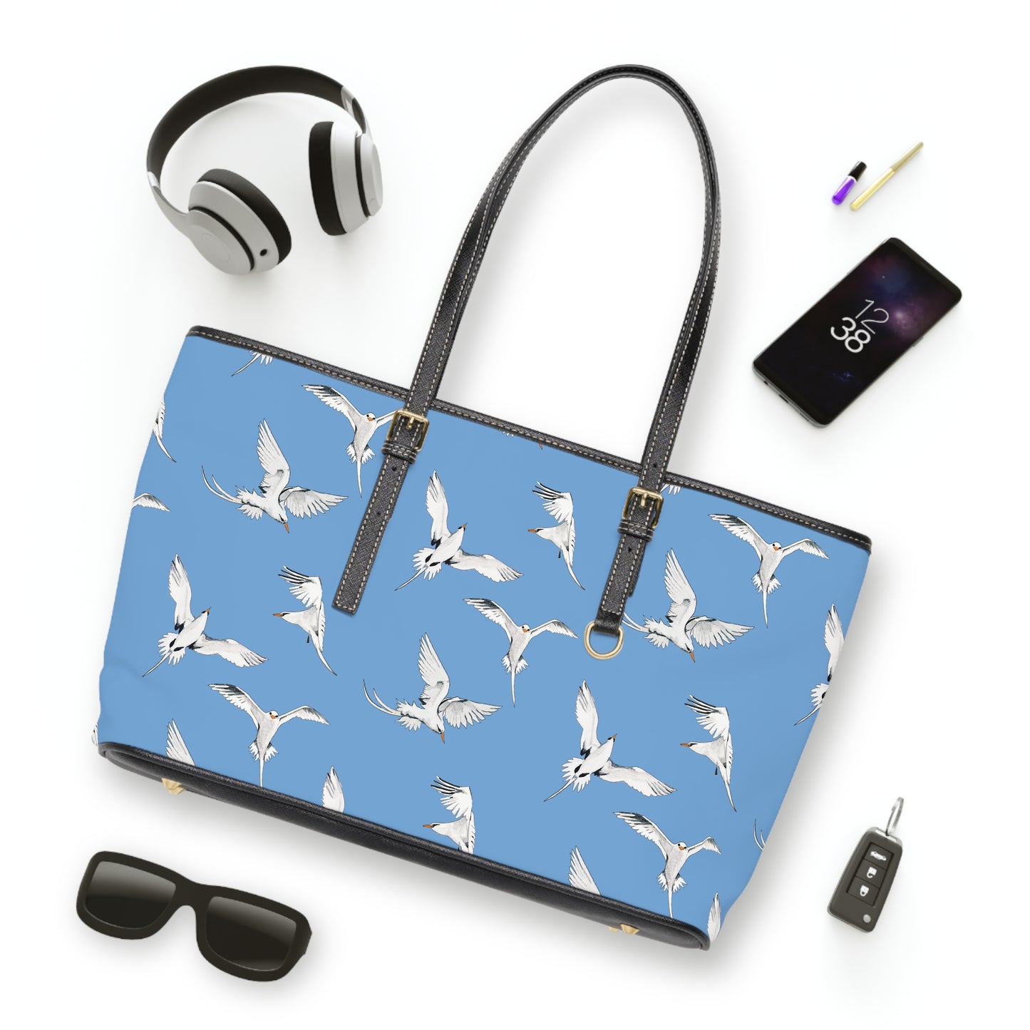 Longtails -  Leather Shoulder Bag - Blue