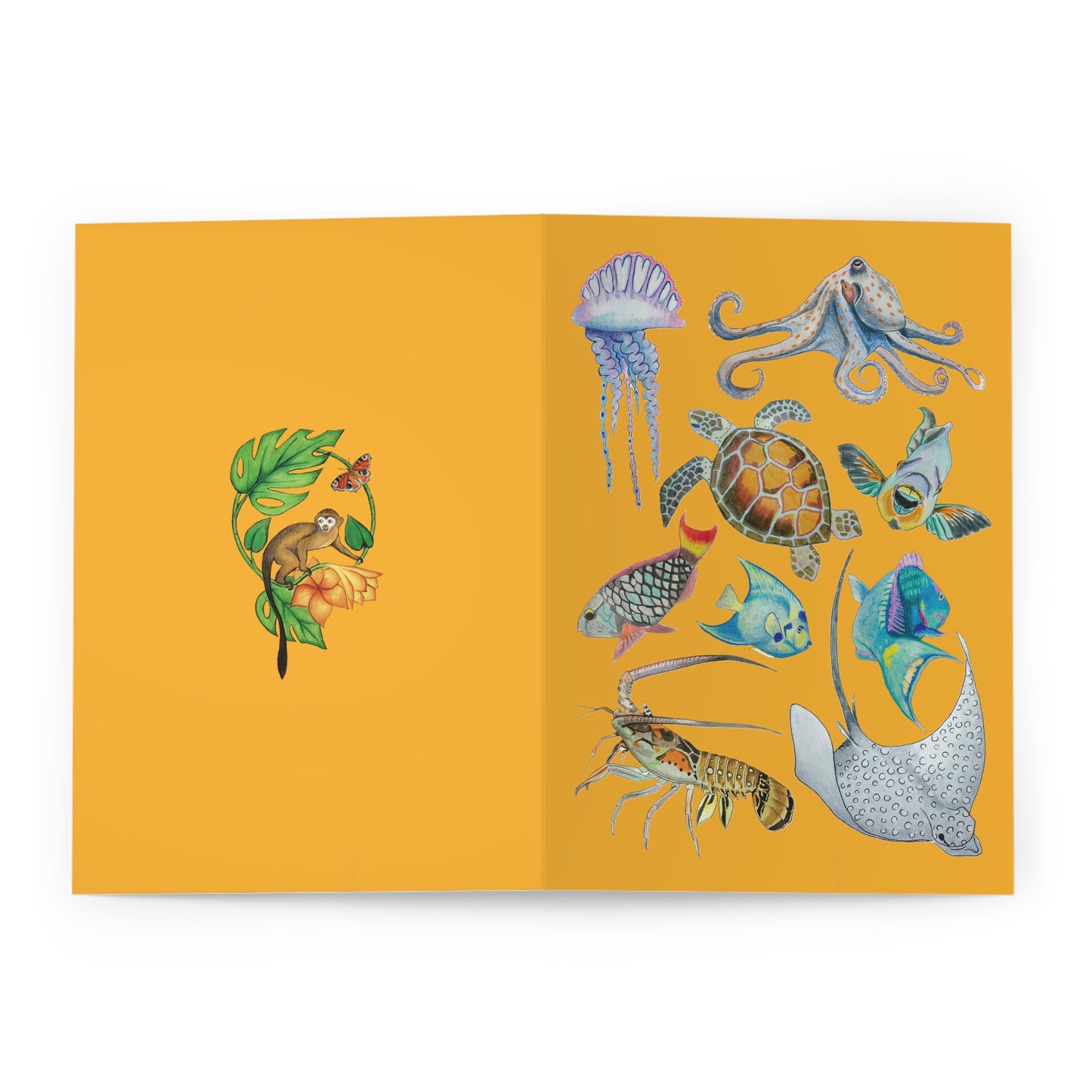 Sargasso Sea - Greeting Cards (5 Pack) - Mango