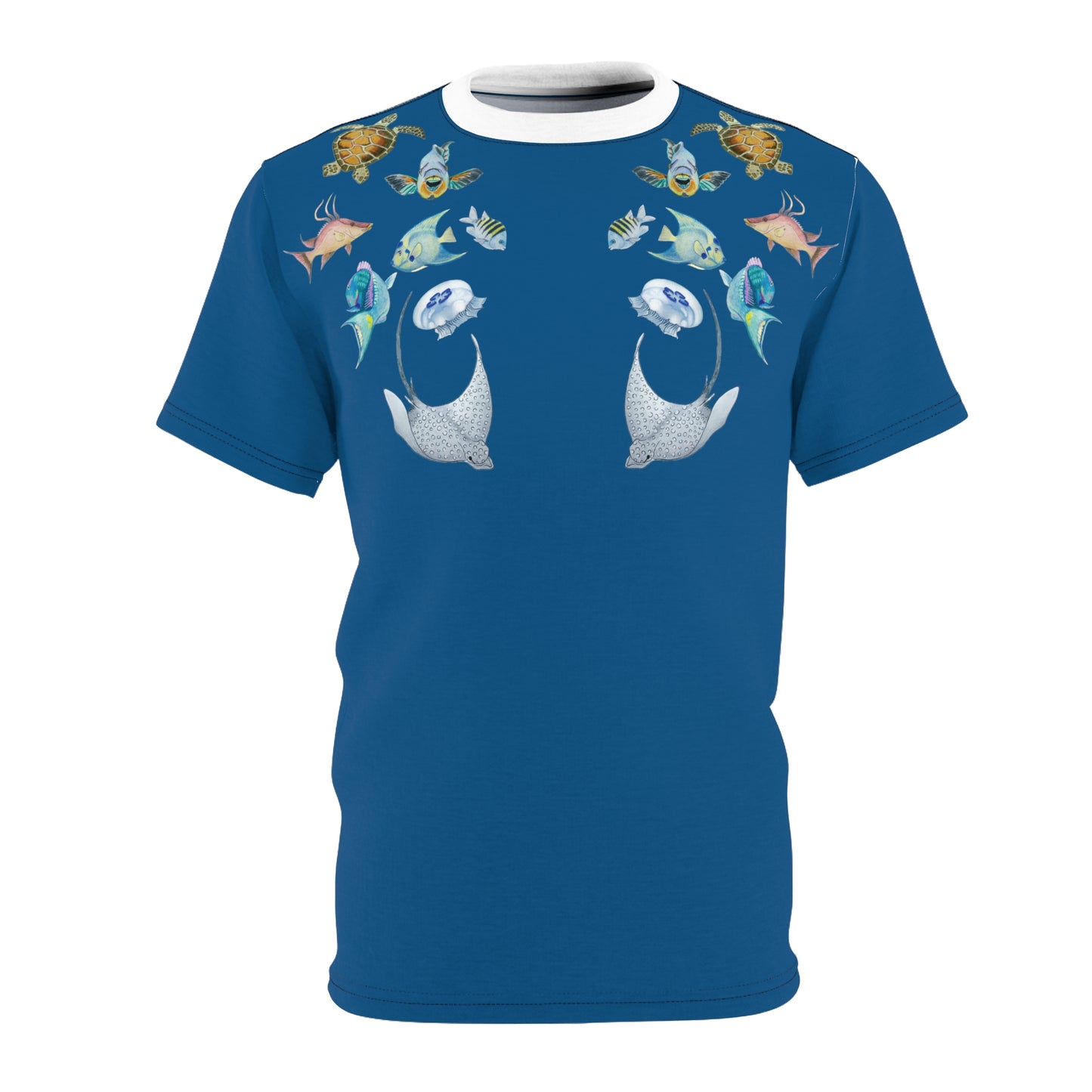 Sargasso Sea - Short Sleeved Rash Guard - Pacific Blue