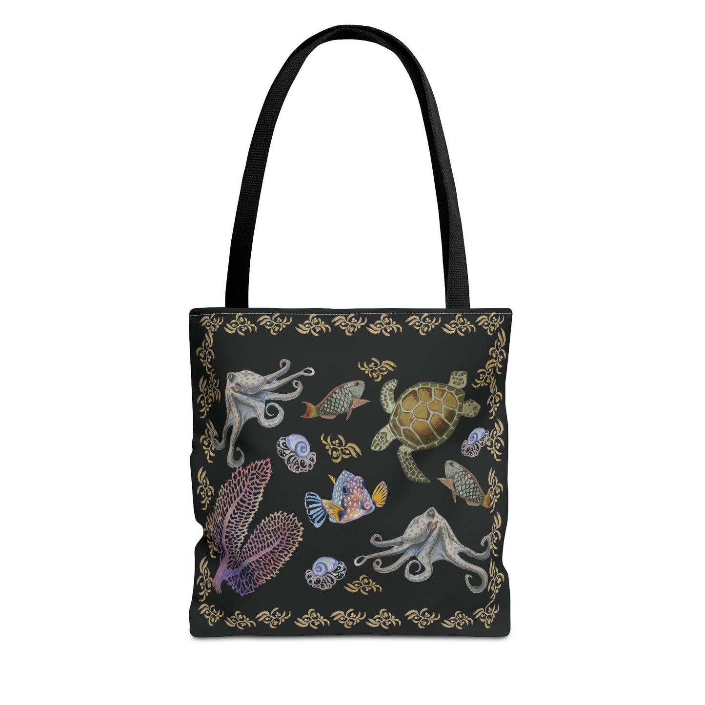 Sargasso Sea - Square Tote Bag - Black