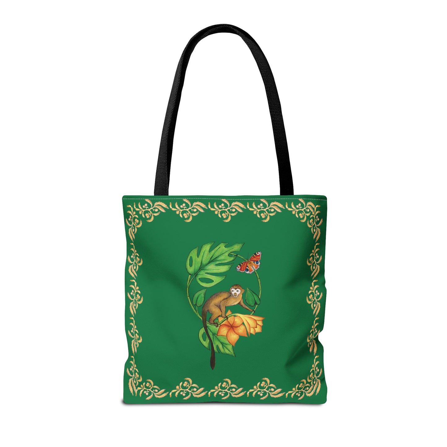 Sargasso Sea - Square Tote Bag - Dark Green