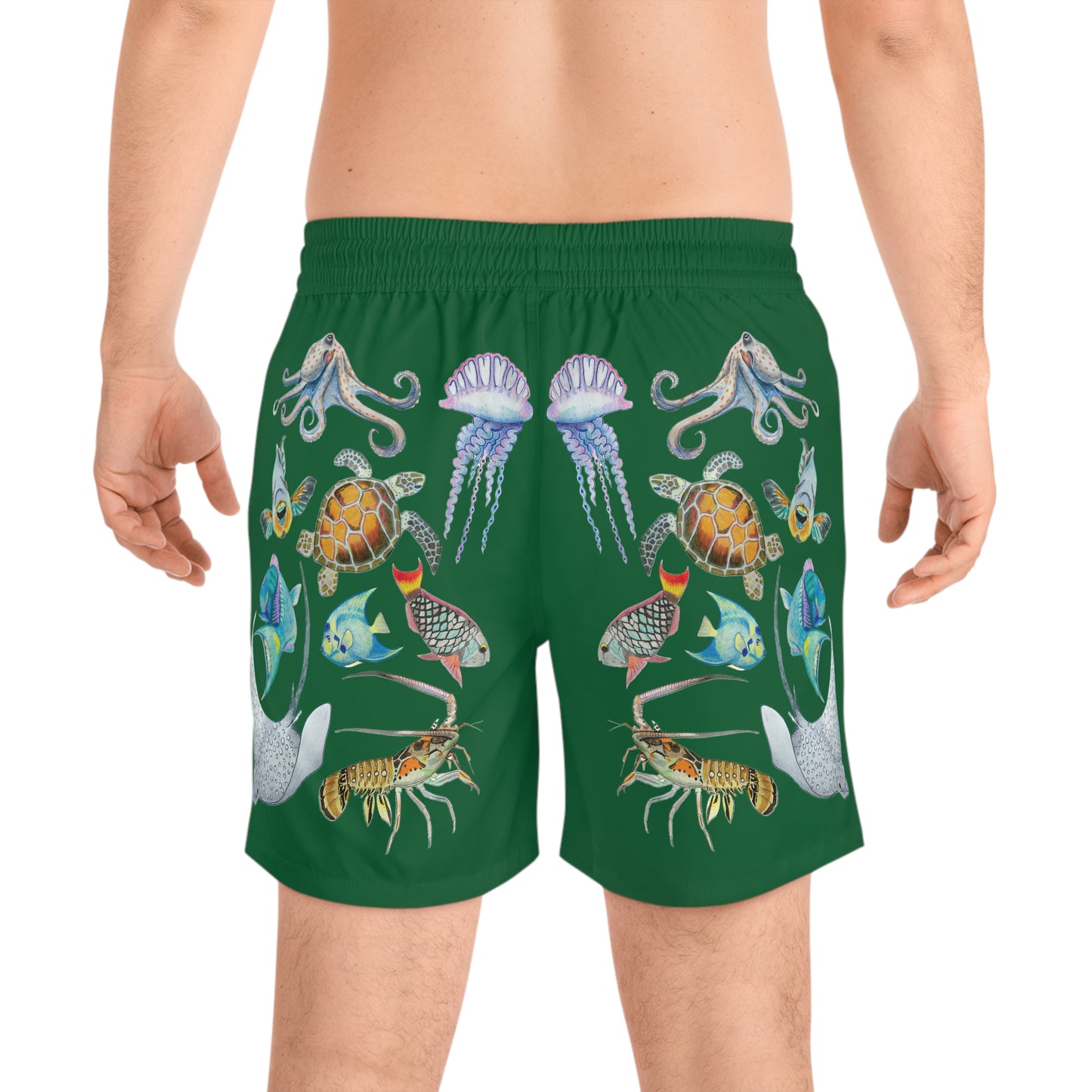 Sargasso Sunset - Swim Trunks - Forest Green