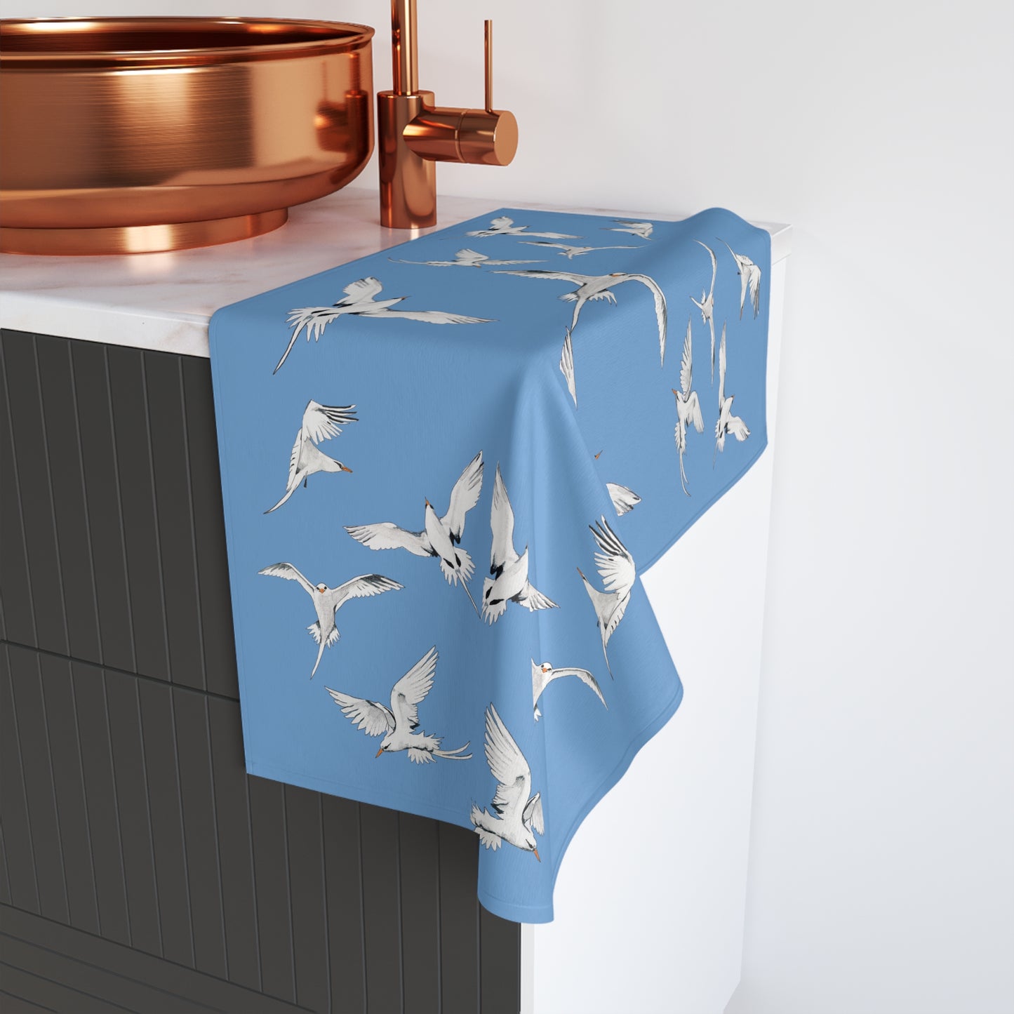 Longtails - Hand Towel - Light Blue