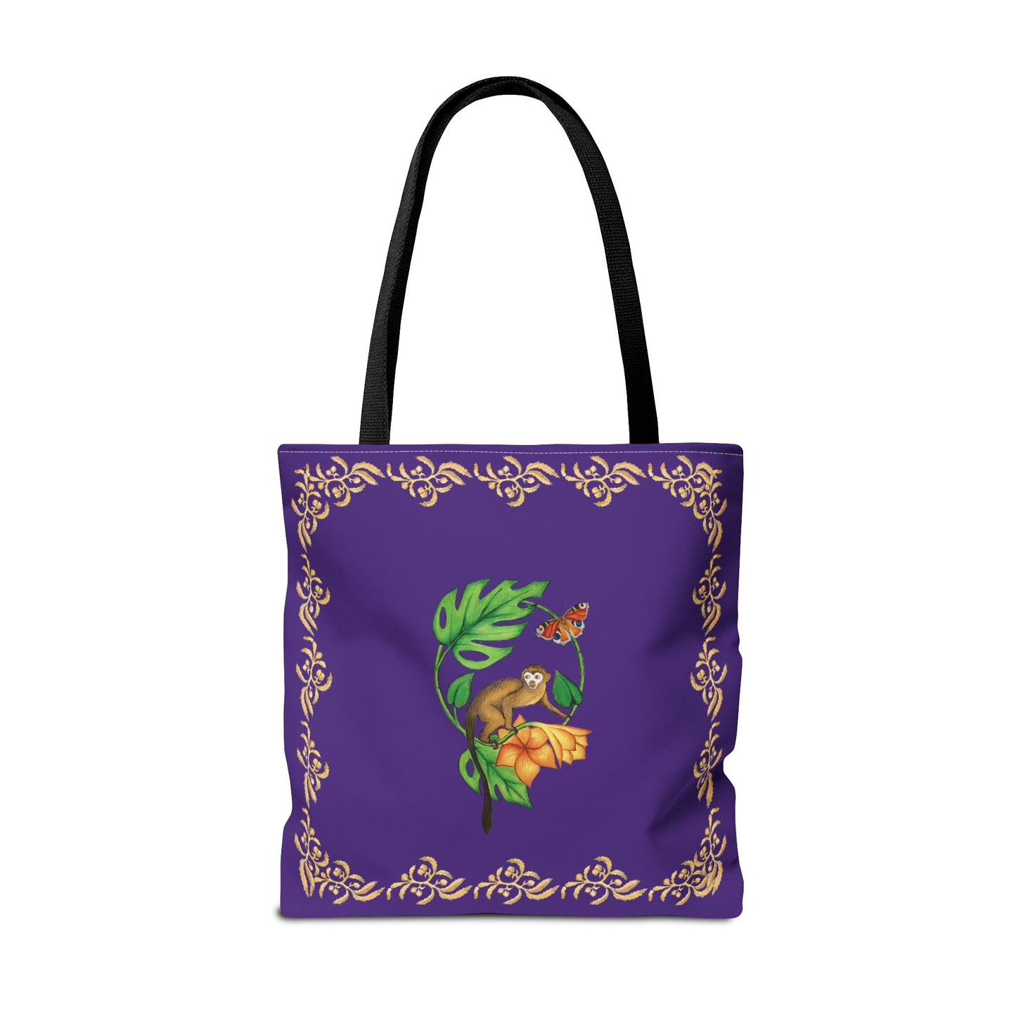 Sargasso Sea - Square Tote Bag - Dark Purple