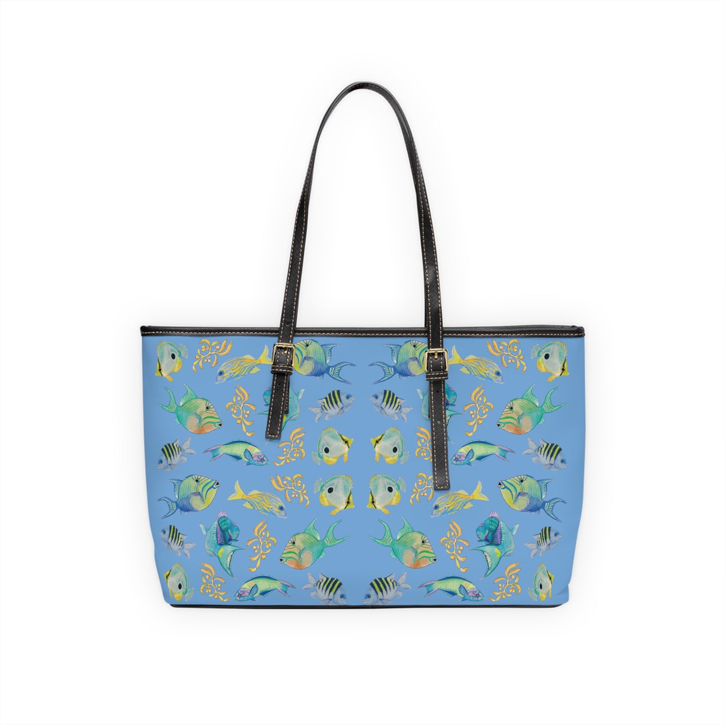 Sargasso Sea - Leather Shoulder Bag - Blue