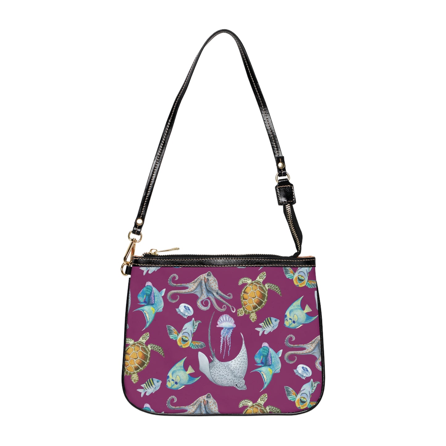 Sargasso Sunset - Small Shoulder Bag - Berry