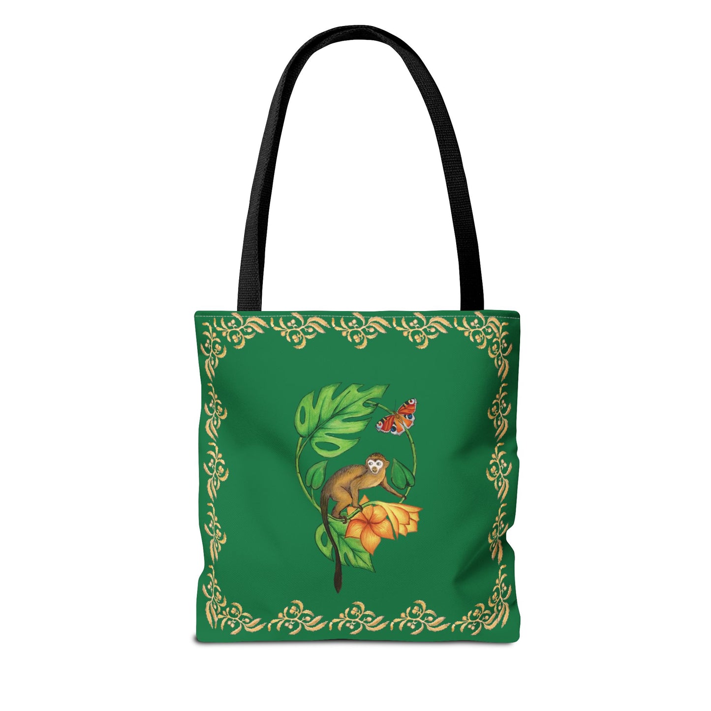 Sargasso Sea - Square Tote Bag - Dark Green