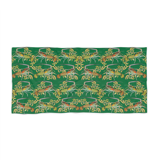 Sargasso Sea - Beach Towel - Dark Green