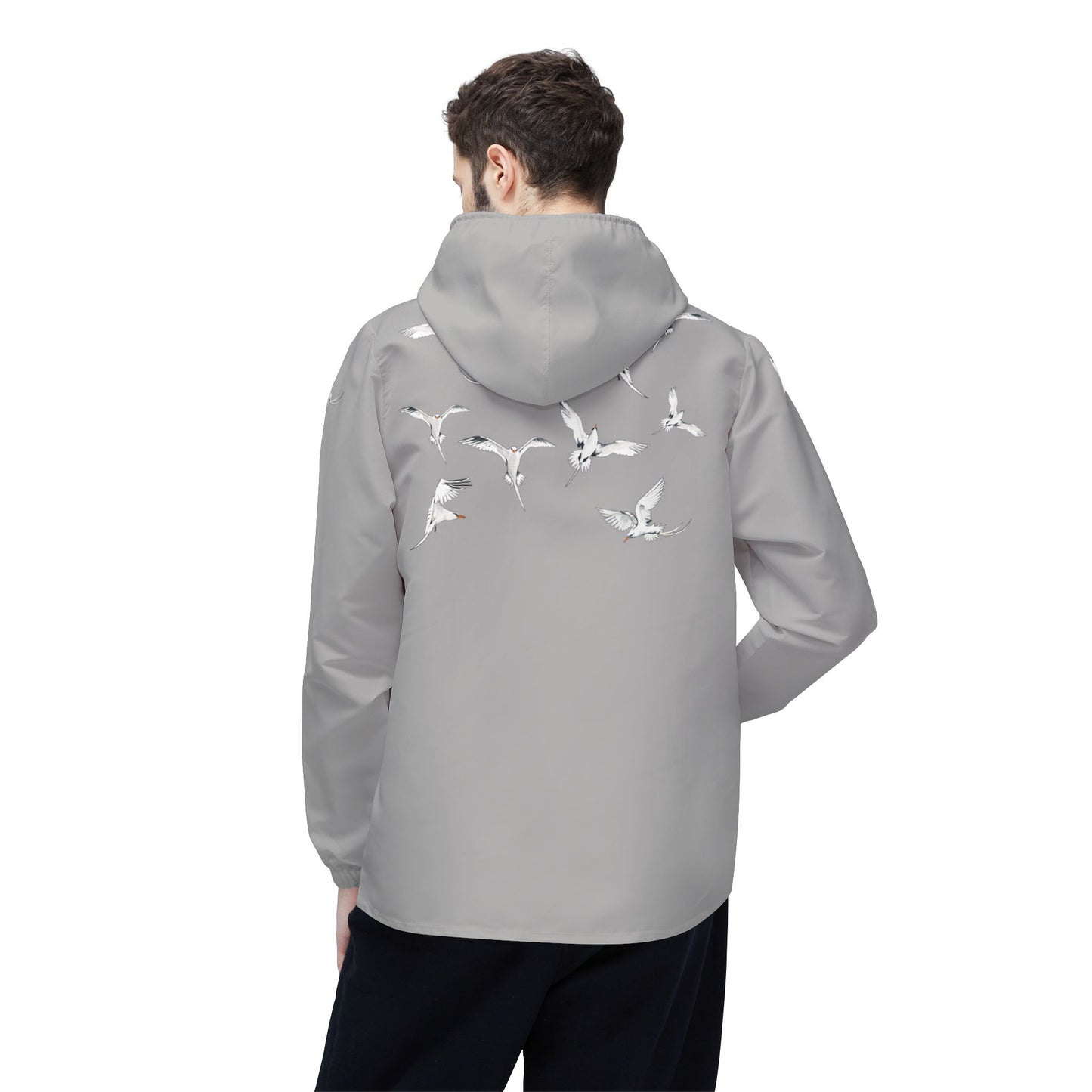 Longtails - Eco-Friendly Windbreaker Jacket - Light Grey