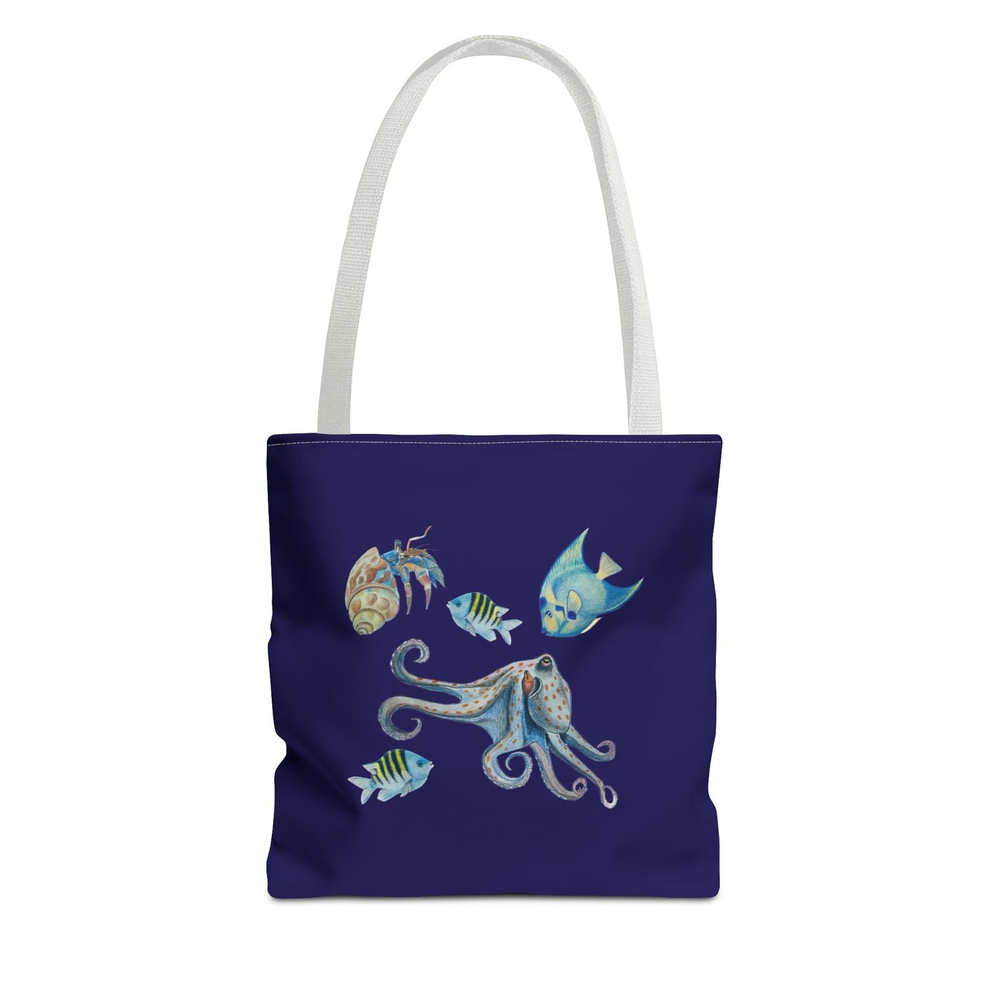 Sargasso Sea - Square Tote Bag - Midnight