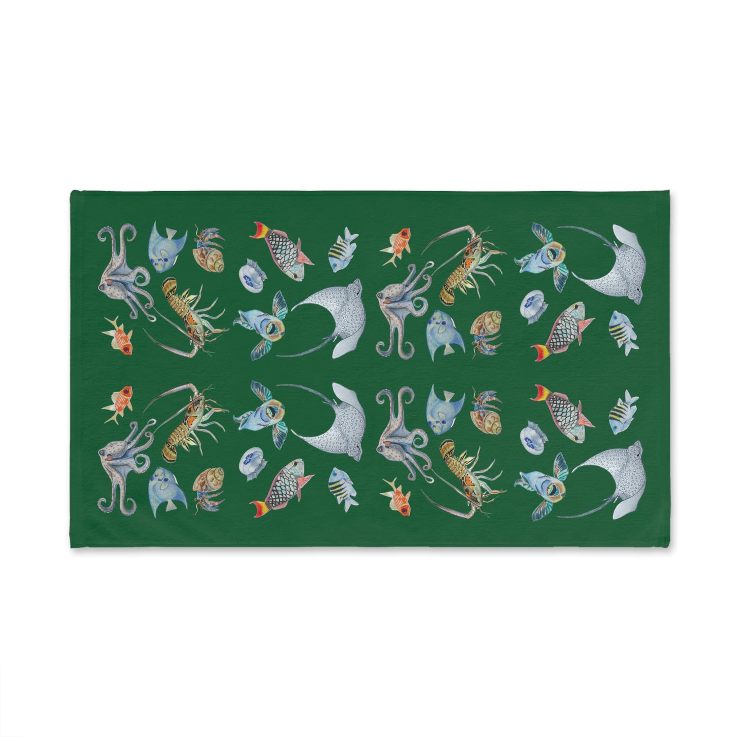 Sargasso Sea - Hand Towel - Forest Green