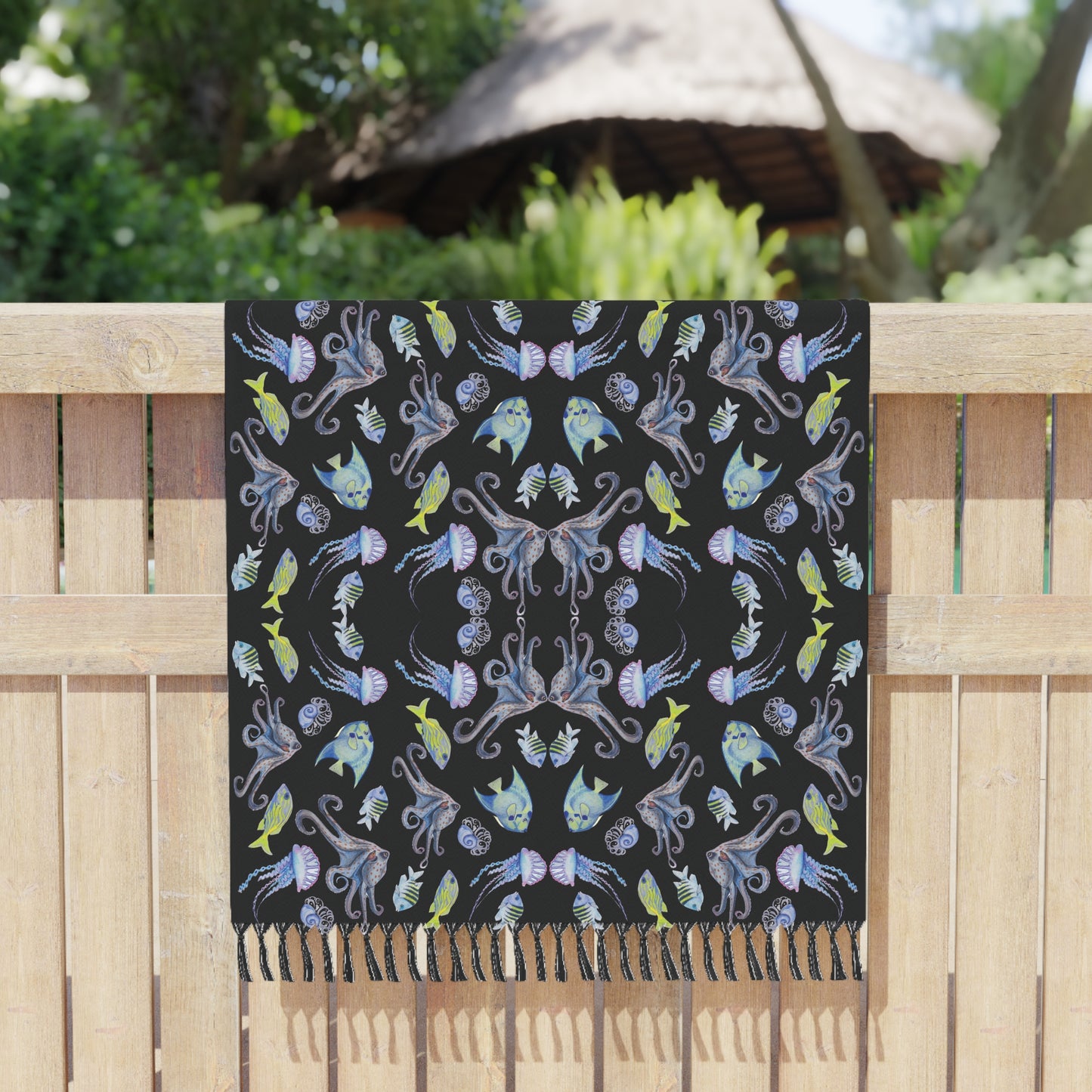 Sargasso Sea - Beach Blanket - Black