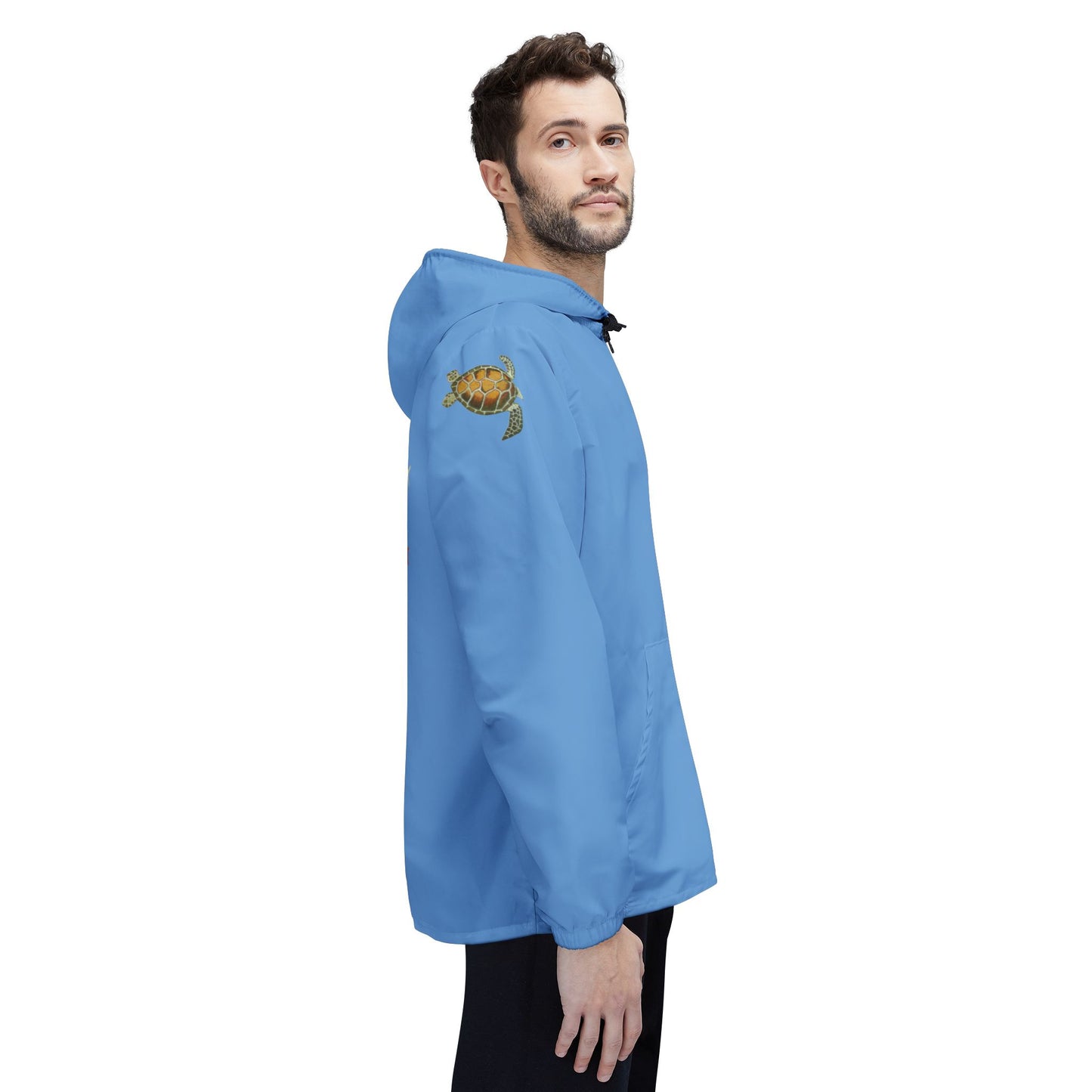 Sargasso Sea - Eco-Friendly Windbreaker Jacket - Light Blue