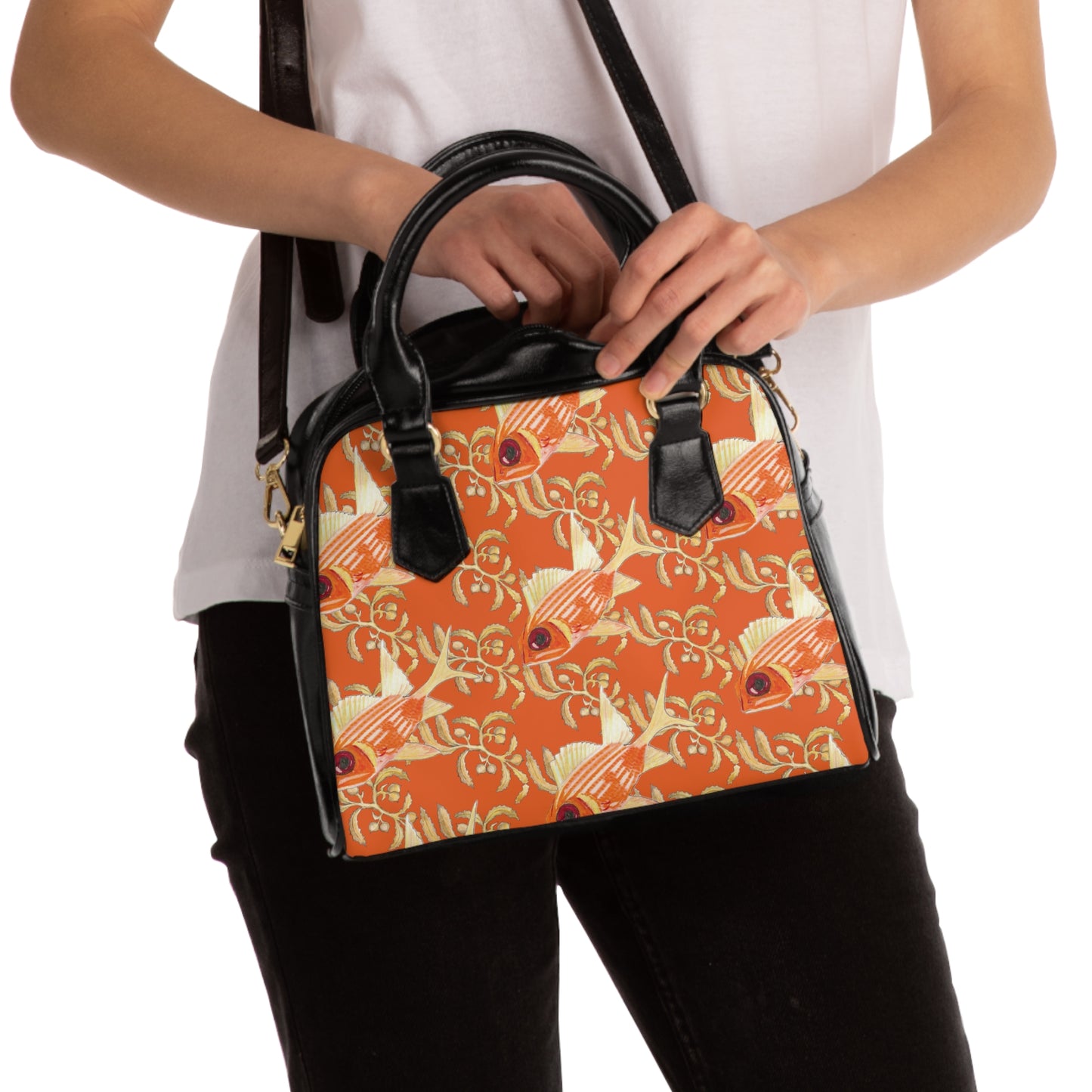 Sargasso Sea - Shoulder Handbag - Orange