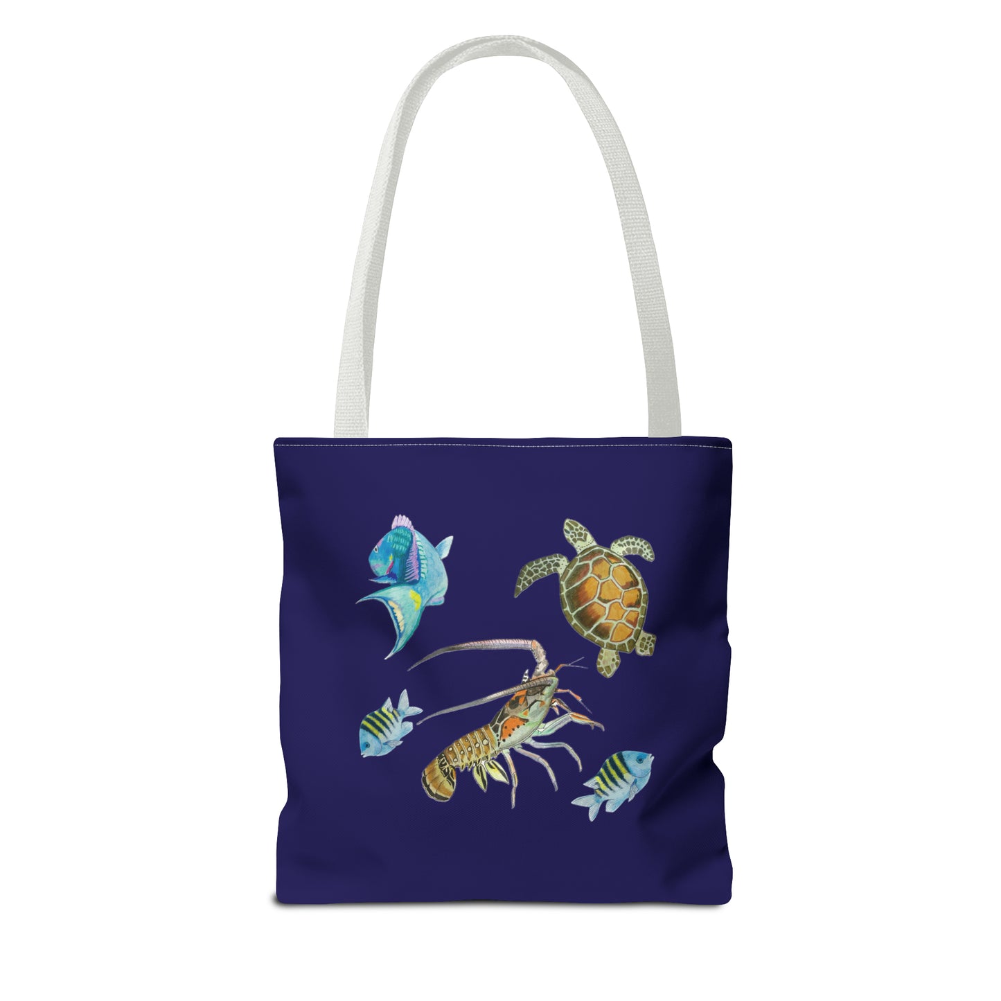 Sargasso Sea - Square Tote Bag - Midnight