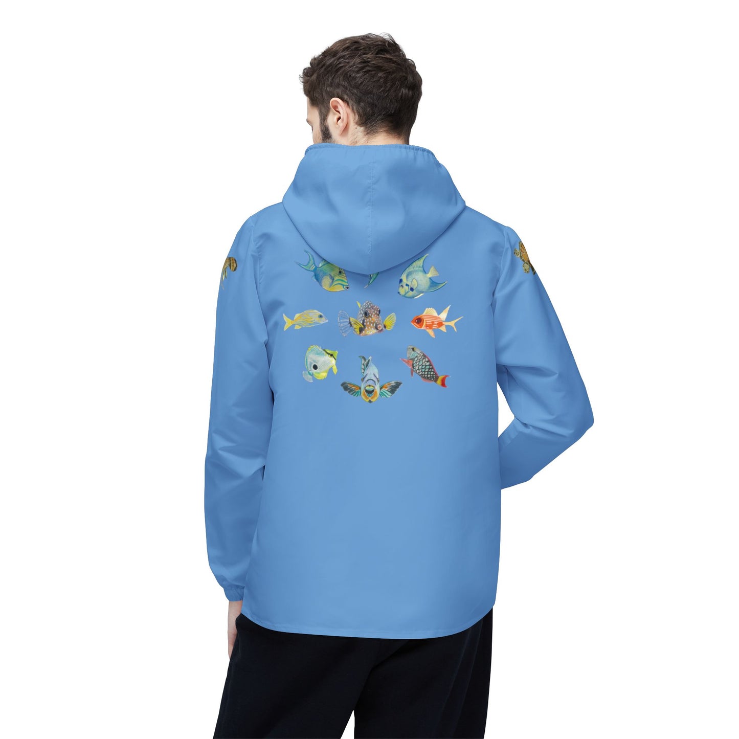 Sargasso Sea - Eco-Friendly Windbreaker Jacket - Light Blue