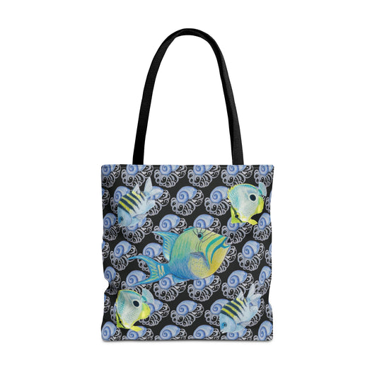 Sargasso Sea - Square Tote Bag - Black