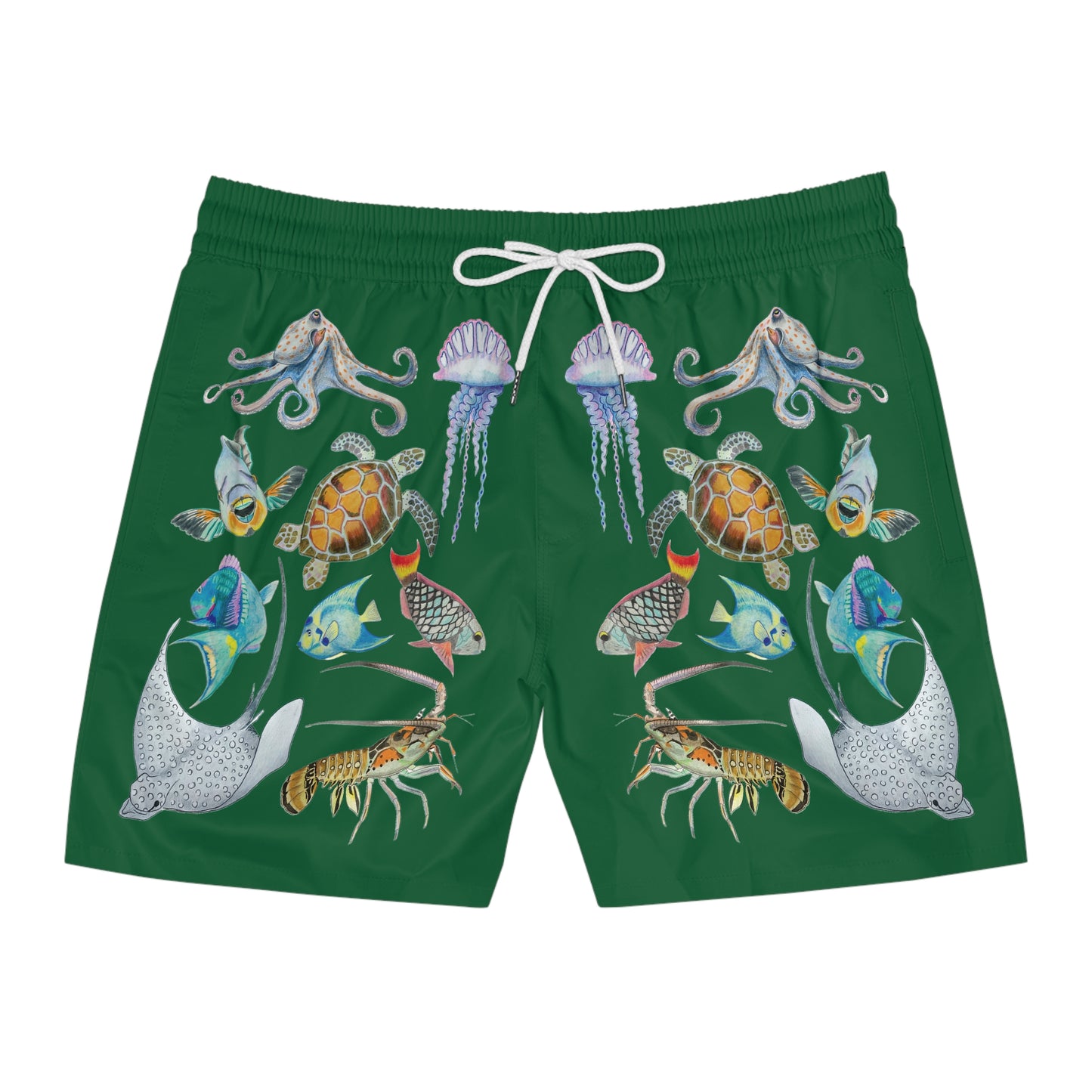 Sargasso Sunset - Swim Trunks - Forest Green