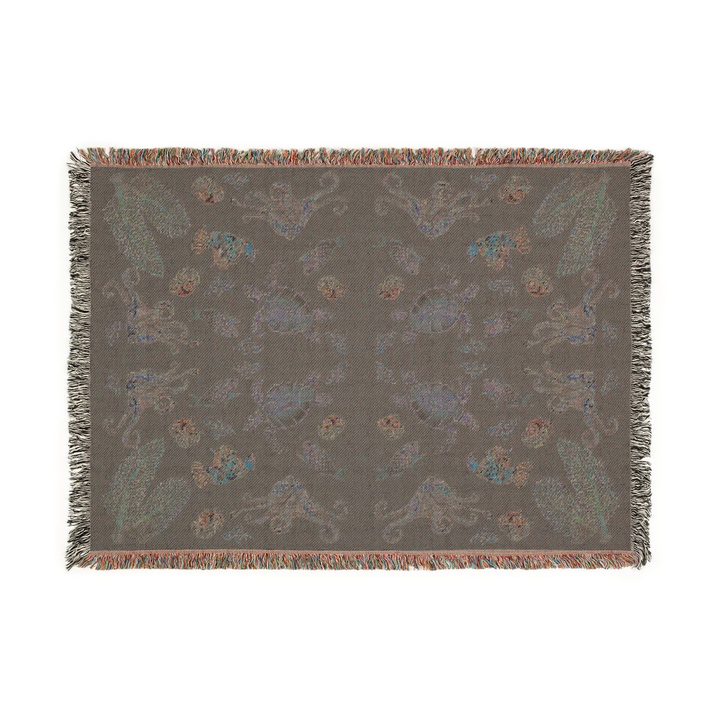 Sargasso Sea - Woven Blanket - Dark Blue