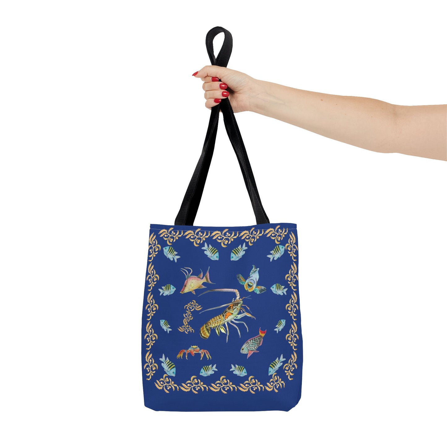 Sargasso Sea - Square Tote Bag - Dark Blue