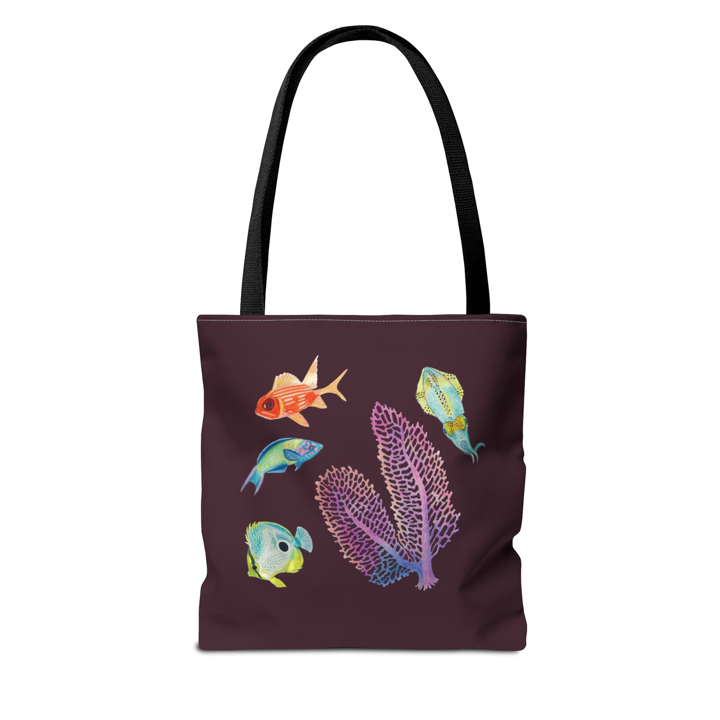 Sargasso Sea - Square Tote Bag - Aubergine