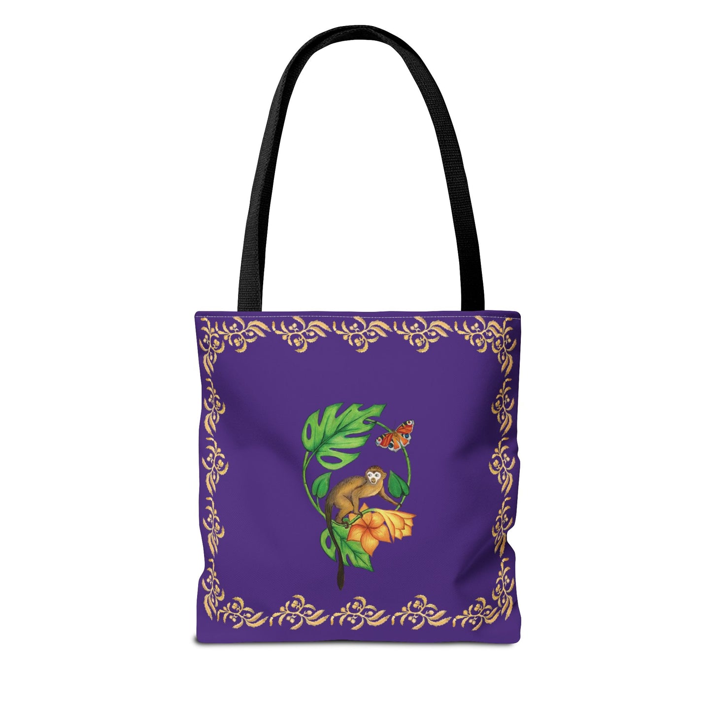 Sargasso Sea - Square Tote Bag - Dark Purple