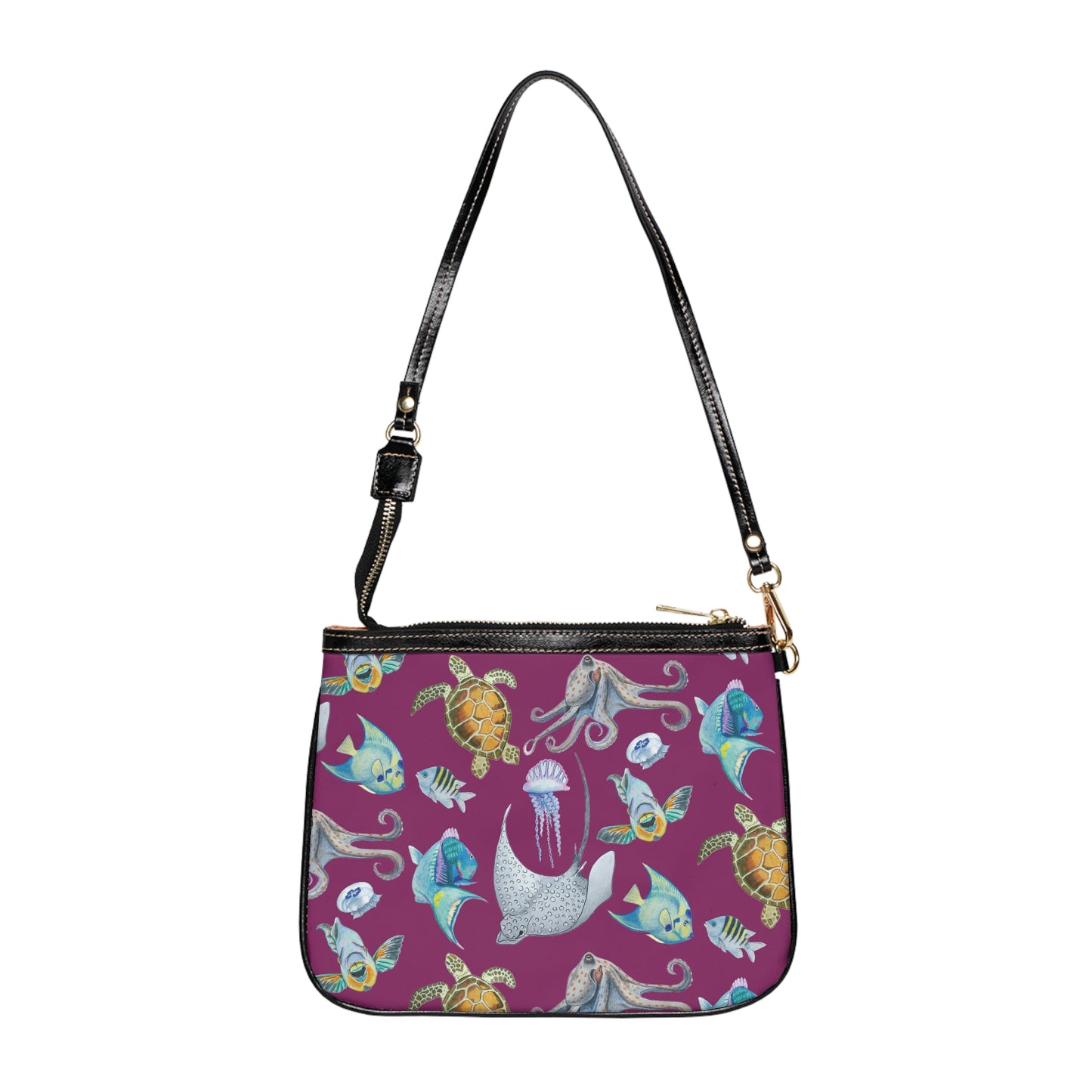 Sargasso Sunset - Small Shoulder Bag - Berry