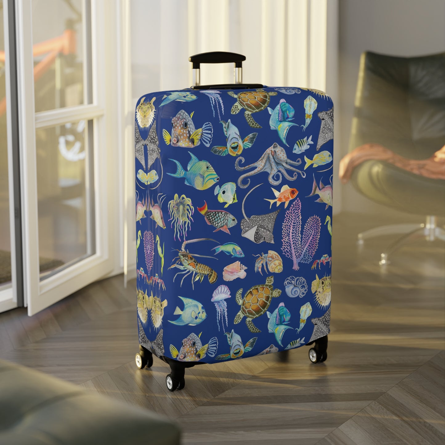 Sargasso Sea - Luggage Cover - Dark Blue