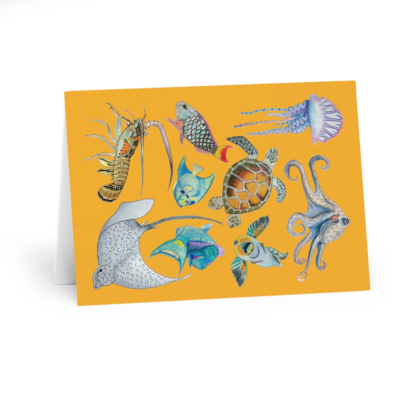 Sargasso Sea - Greeting Cards (5 Pack) - Mango