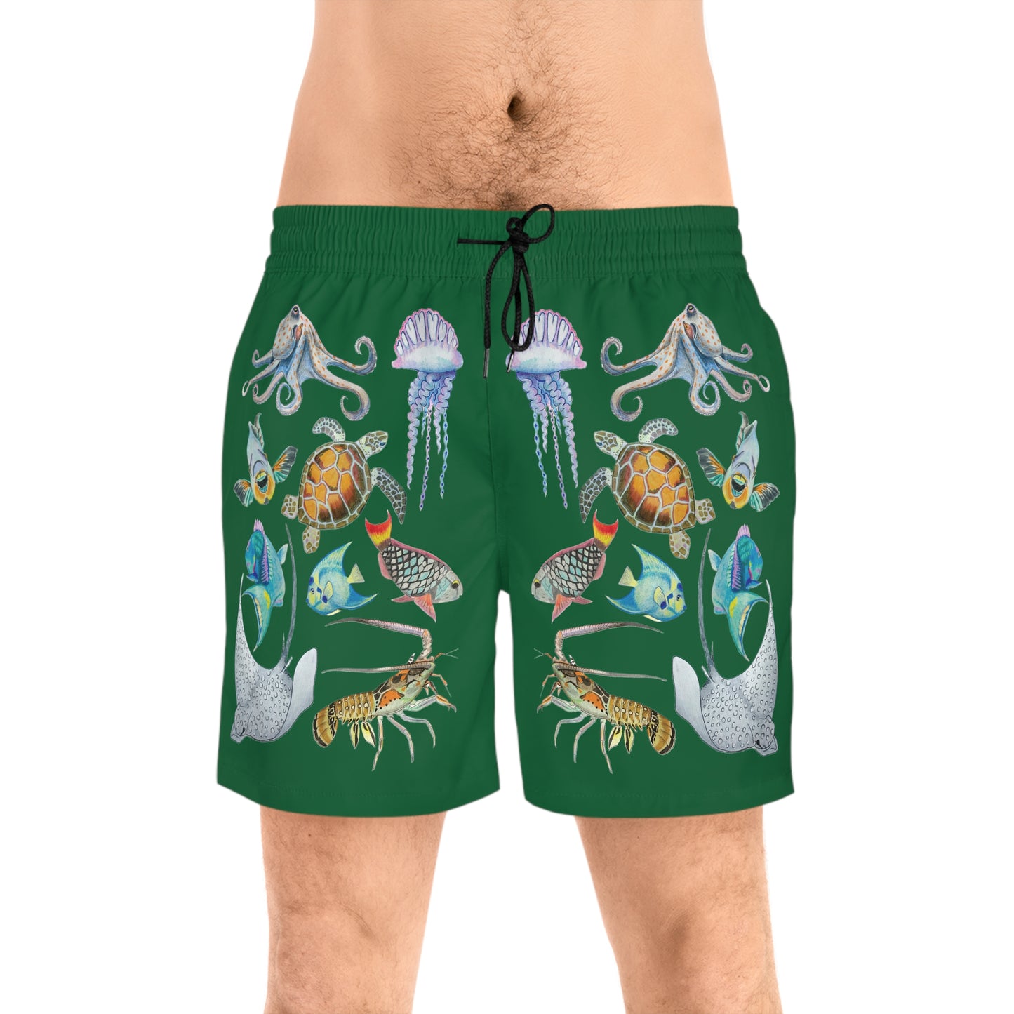 Sargasso Sunset - Swim Trunks - Forest Green