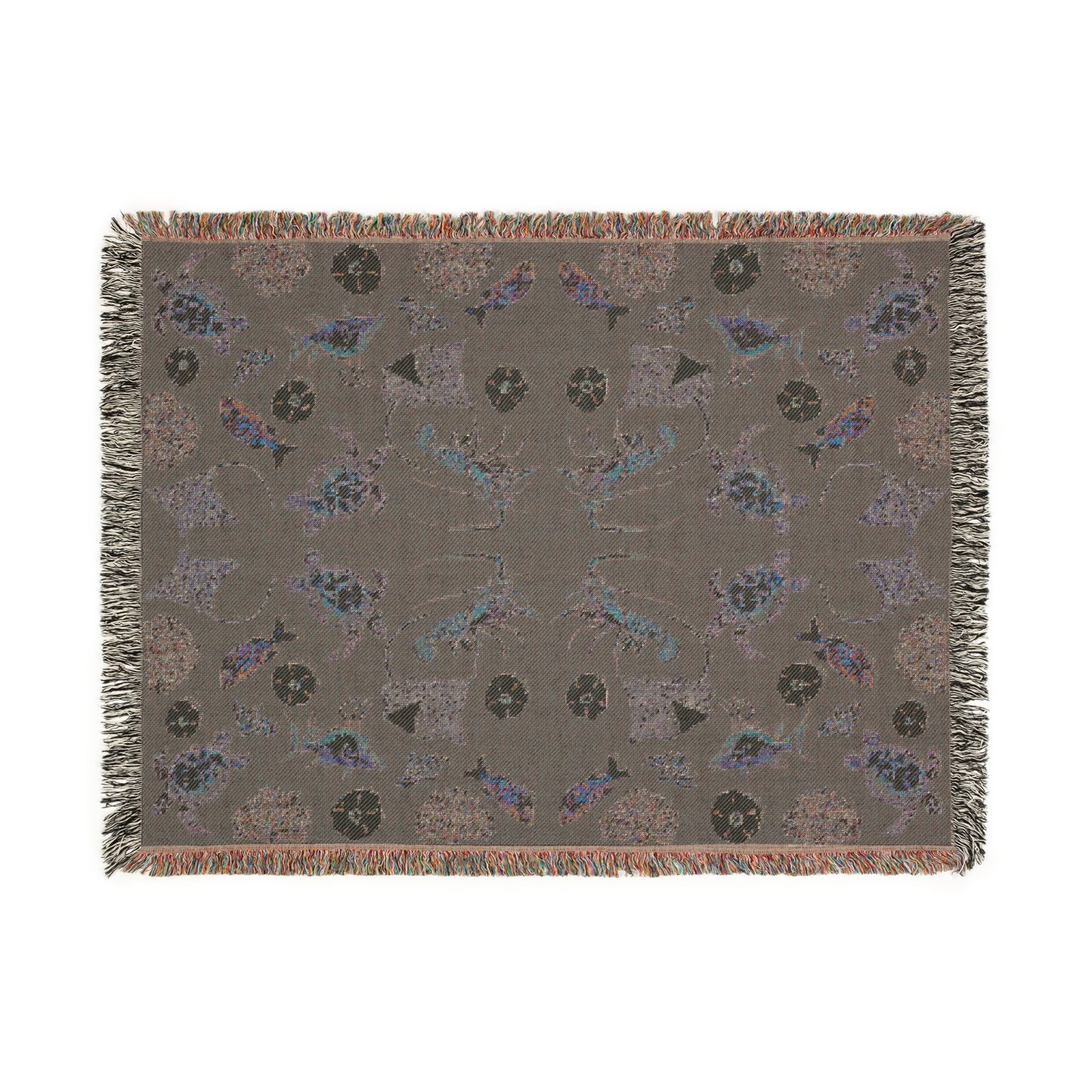 Sargasso Sea - Woven Blanket - Dark Green