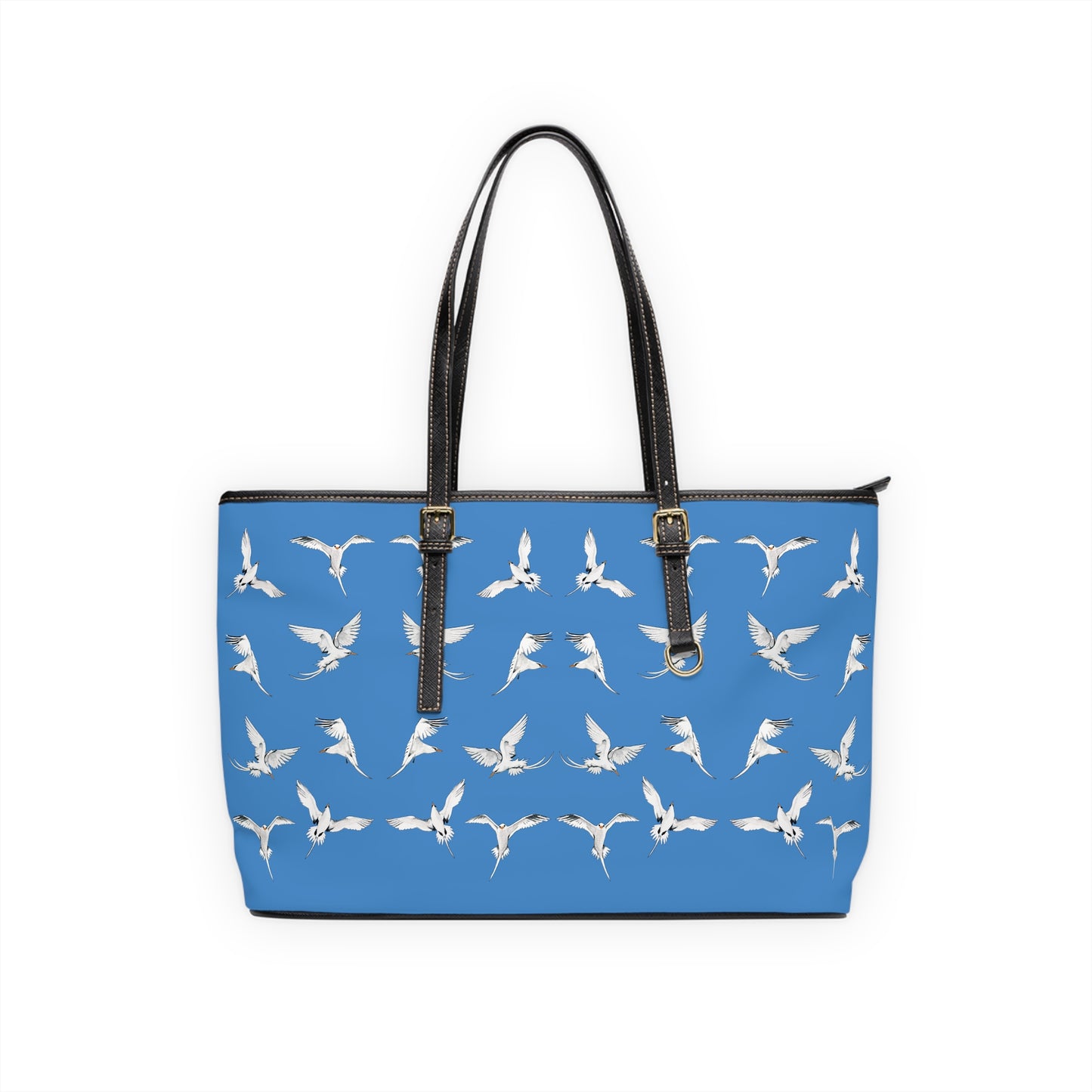 Longtails - Leather Shoulder Bag - Atlantic Sky