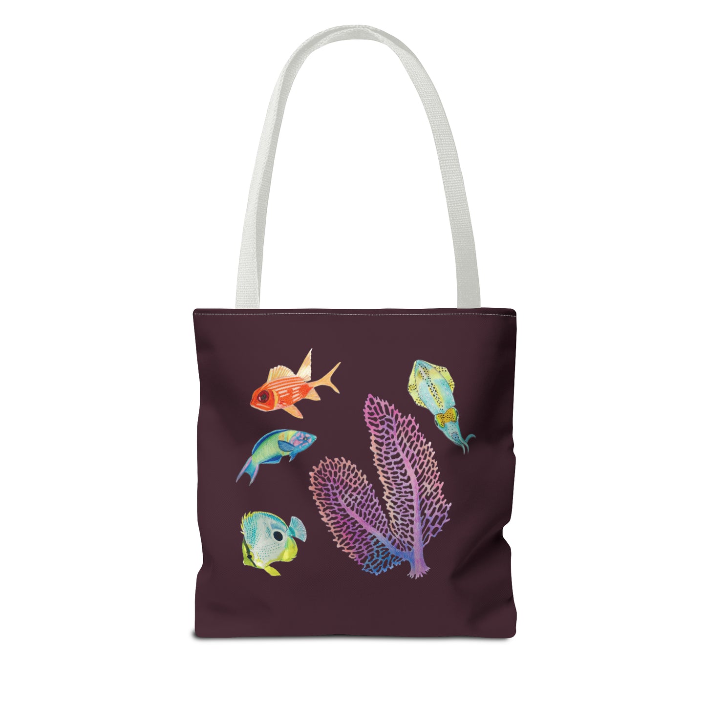 Sargasso Sea - Square Tote Bag - Aubergine