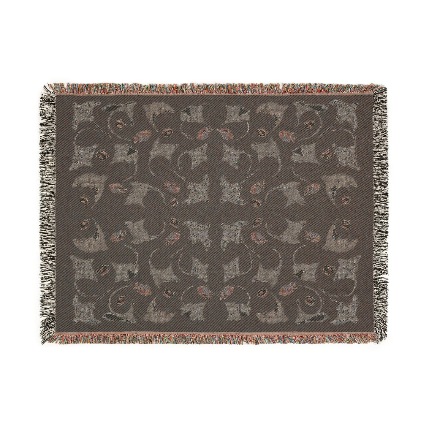 Sargasso Sea - Woven Blanket - Black