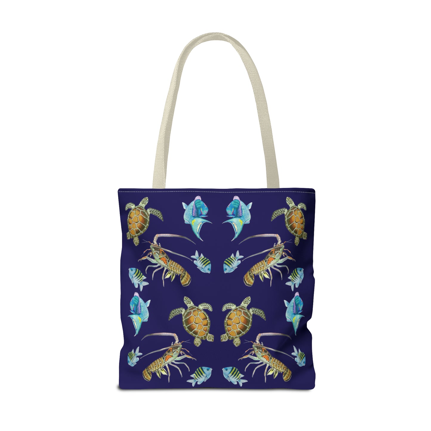 Sargasso Sea - Square Tote Bag - Midnight