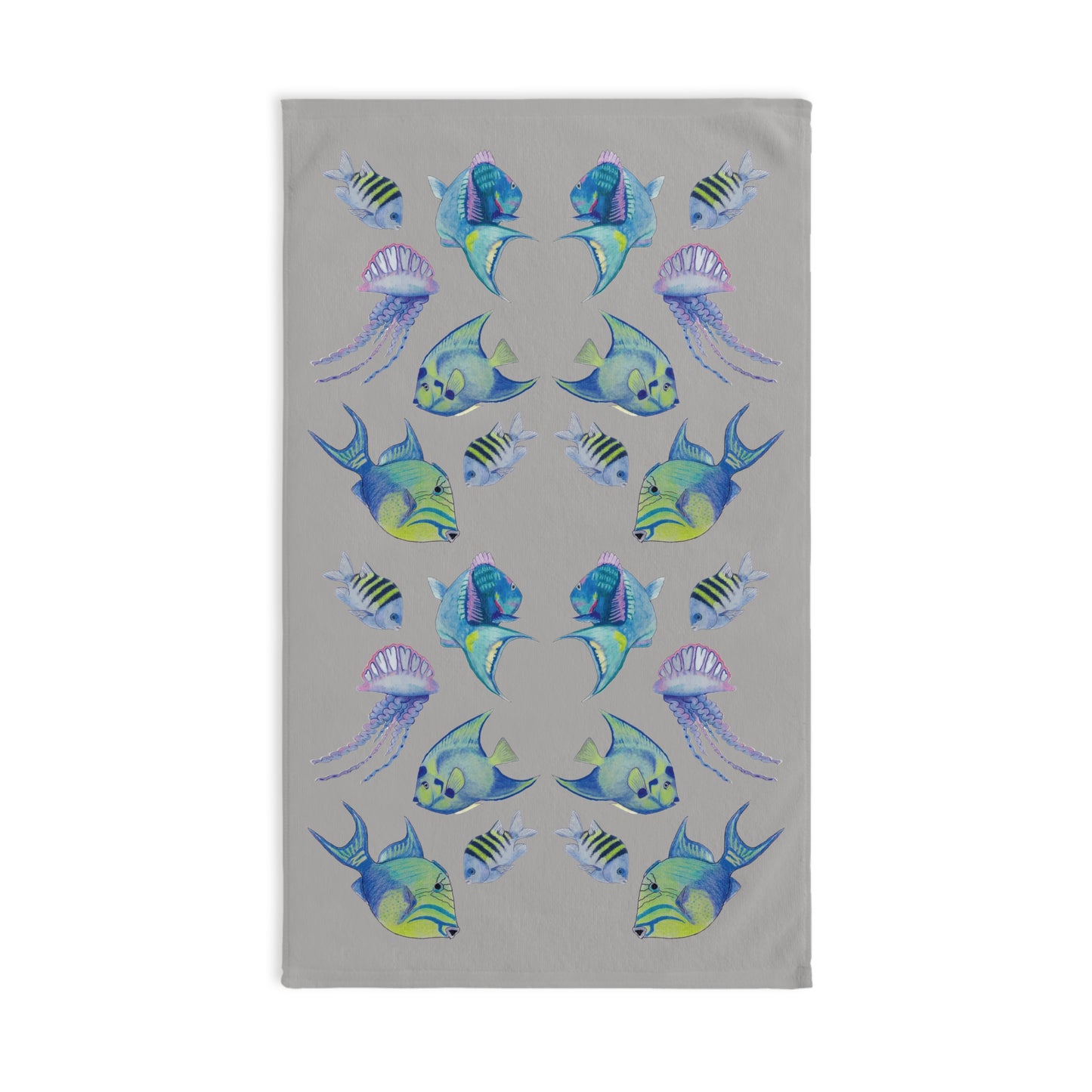 Sargasso Sea - Hand Towel - Light Grey